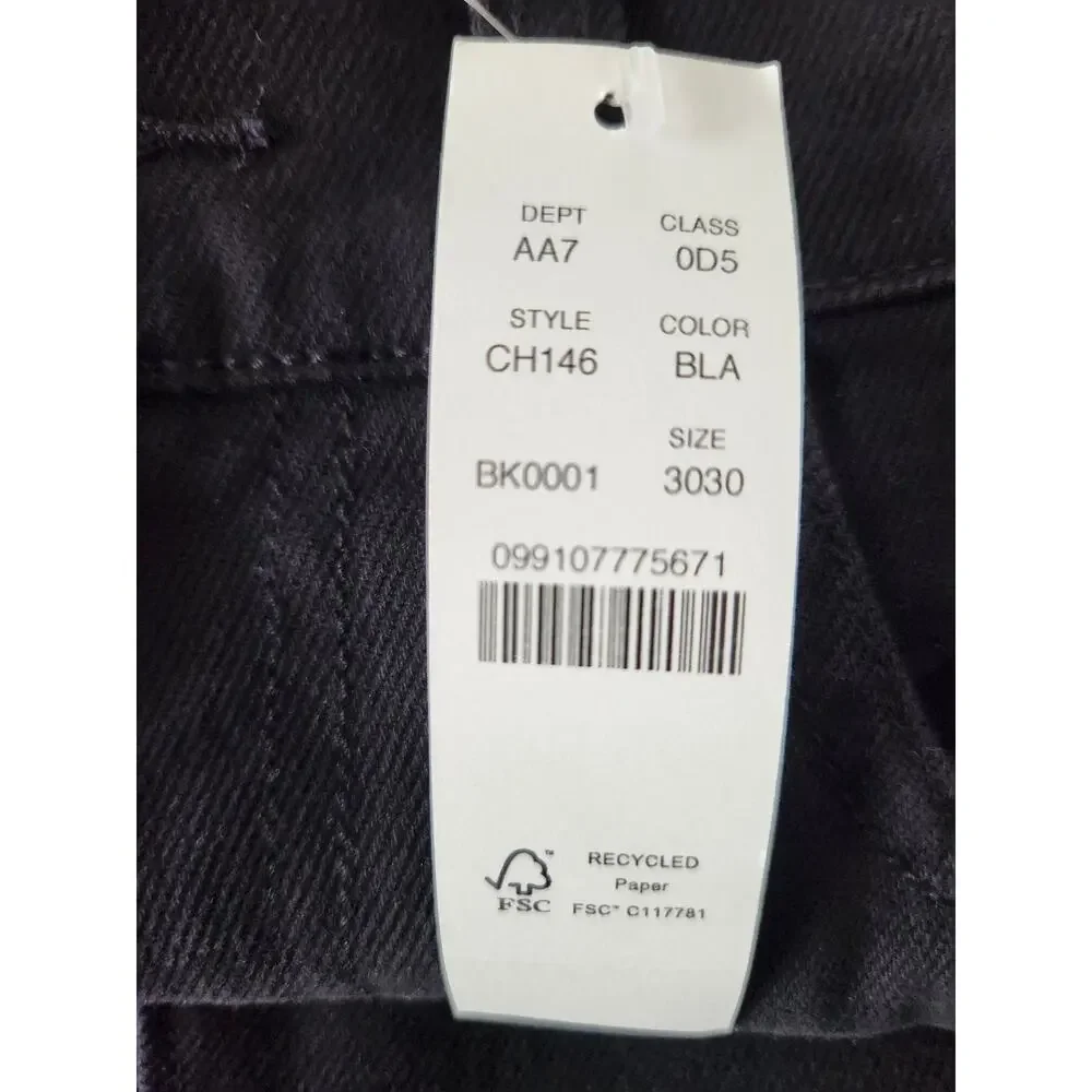 NWT J. Crew 770™ Straight-Fit Bergen Five-Pocket Pant Black 30/30 *Flaw